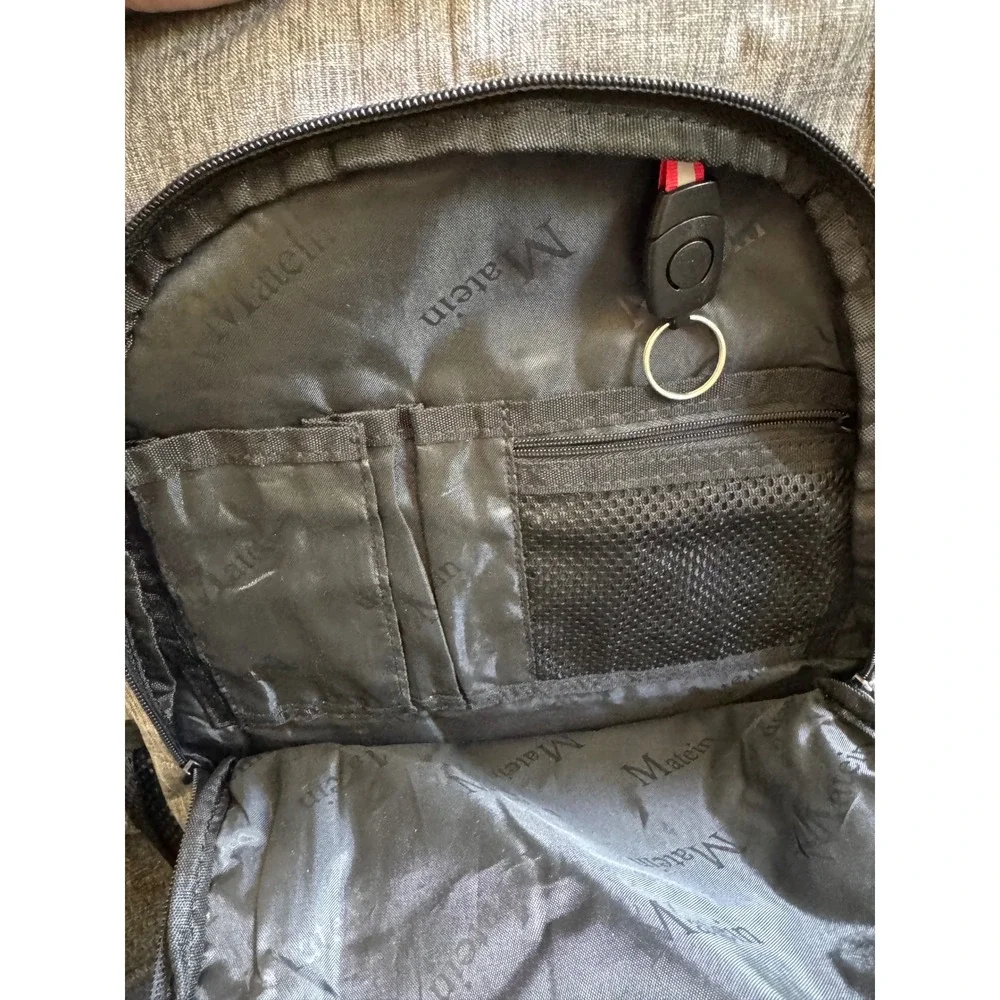 Matein Travel Laptop Backpack Gray Heather USB Charging‎ Port Commuter Bag